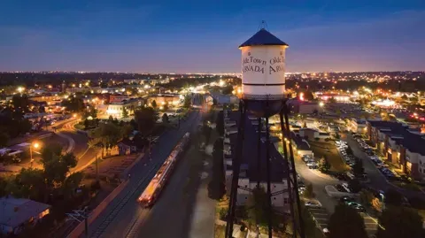 Arvada neighborhood aerial view